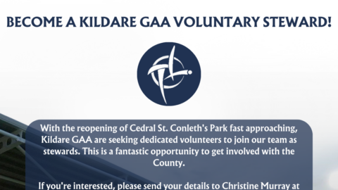 Become a Kildare GAA Voluntary Steward