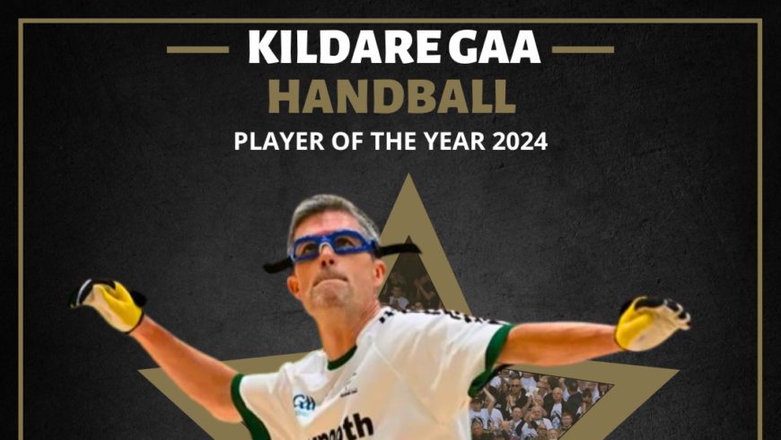 Congratulations to Damian Terry of Maynooth who has received the Kildare GAA Handball player of the year 2024.