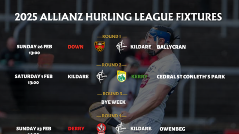 Kildare GAA Allianz League Senior Hurling Fixtures 2025